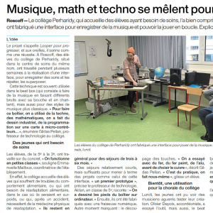 article Ouest France 7-12 Looper